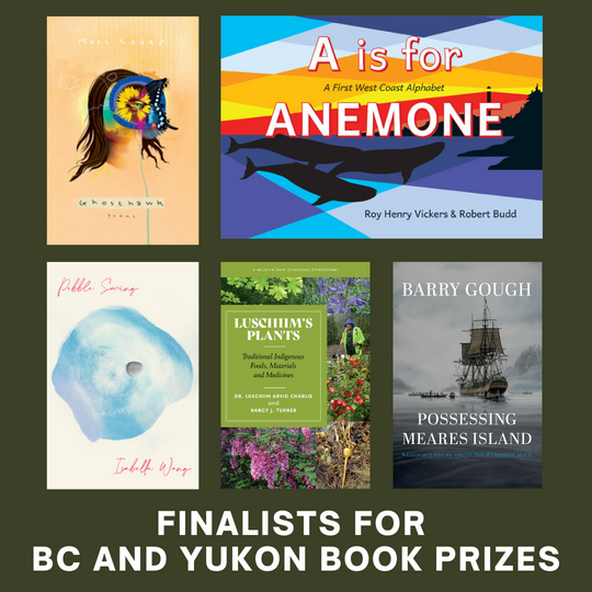 Harbour Publishing titles included in 2022 BC and Yukon Book Prizes shortlists